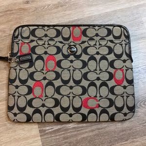 Coach signature iPad sleeve